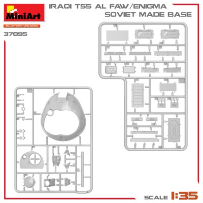 Збірна модель 1/35 Іракський танк Т-55А AL FAW/Enigma MiniArt 37095 детальное изображение Бронетехника 1/35 Бронетехника
