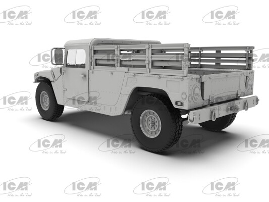 Scale model 1/35 Armored car Humvee M1097A2 cargo transporter ICM 35436 детальное изображение Автомобили 1/35 Автомобили