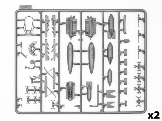 Сборная модель 1/48 Истребитель Ju 88A-4 с немецким наземным персоналом и торпедными тележками детальное изображение Самолеты 1/48 Самолеты