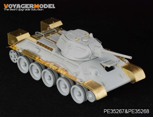 1/35 WWII Russia T-34/76 No.112 Factory Late Production Fenders (For DRAGON 6479/6452 ) детальное изображение Фототравление Афтермаркет