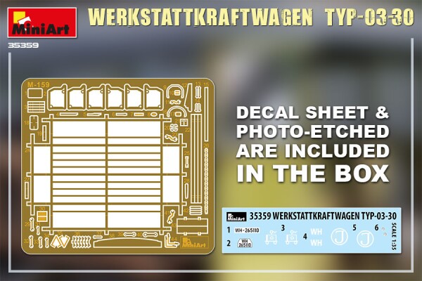 Збірна модель 1/35 Ремонтний автомобіль Werkstattkraftwagen Typ-03-30 MiniArt 35359 детальное изображение Автомобили 1/35 Автомобили
