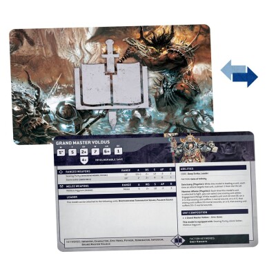 Ігрові карти Warhammer 40000 - DATASHEET CARDS: GREY KNIGHTS (ENGLISH) детальное изображение Серые Рыцари Космические Десантники