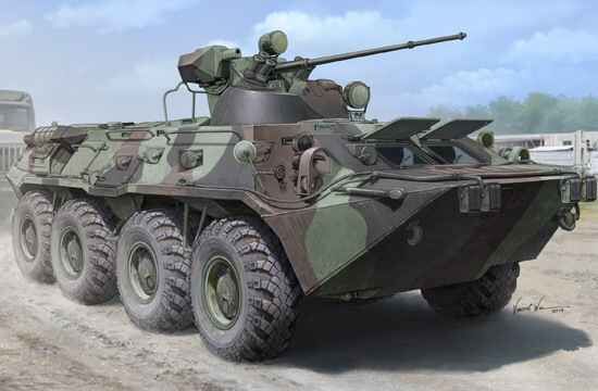 Scale model 1/35 BTR-80A APC Trumpeter 01595 детальное изображение Бронетехника 1/35 Бронетехника