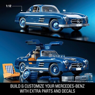 Преміум машинка-конструктор Hot Wheels Brick Shop Mercedes-Benz 300 SL (HWW25) детальное изображение Hot Wheels 