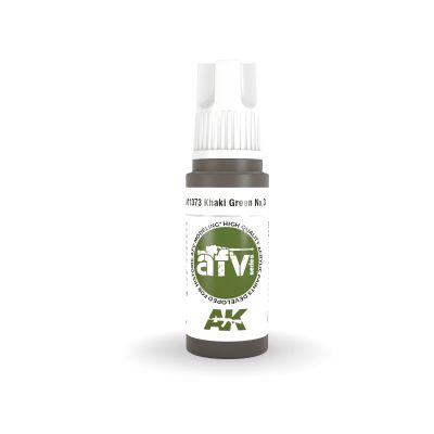 Acrylic paint KHAKI GREEN NO.3 – AFV AK-interactive AK11373 детальное изображение AFV Series AK 3rd Generation