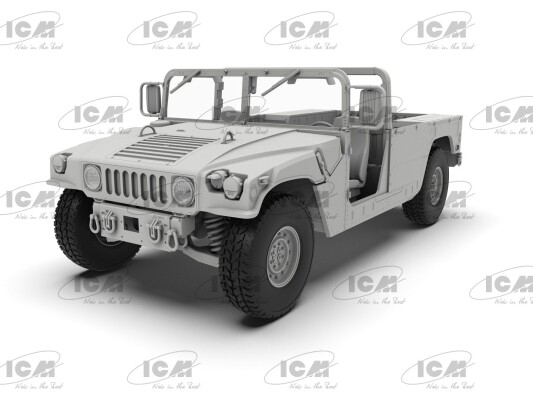 Scale model 1/35 Armored car Humvee M1097A2 ICM 35435 детальное изображение Автомобили 1/35 Автомобили