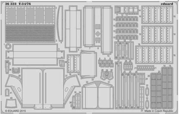 T-34/76 1/35 детальное изображение Фототравление Афтермаркет