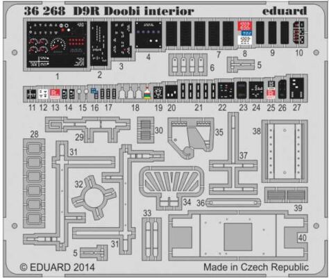 Doobi Bulldozer interior - colour  детальное изображение Фототравление Афтермаркет