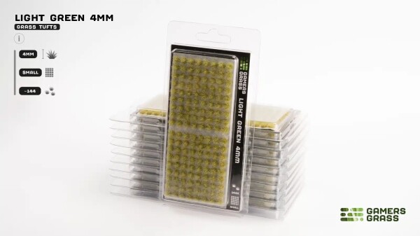 Набір пучків дрібної світлої зеленої трави Light Green 4мм - Small Gamers Grass GG4-LGs детальное изображение Наборы деталировки Диорамы