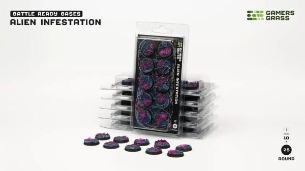 Alien Infestation - Round 25mm (x10) Gamers Grass GGB-AIR25 детальное изображение Разное Инструменты
