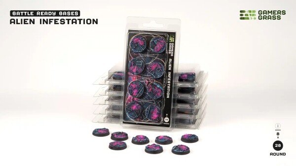 Alien Infestation - Round 28mm (x8) Gamers Grass GGB-AIR28 детальное изображение Разное Инструменты