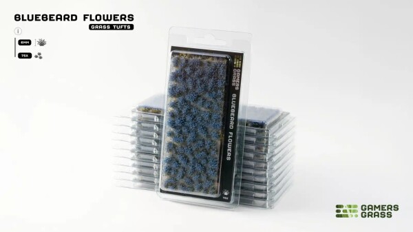 Набір пучків трави блакитні квіти Bluebeard Flowers 6мм Gamers Grass GGFS-BLU детальное изображение Наборы деталировки Диорамы