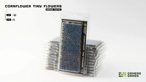 Набір пучків трави квітки волошки Cornflower Tiny Flowers 4мм Gamers Grass GGFS-COR детальное изображение Наборы деталировки Диорамы