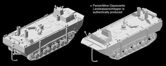Panzerfähre Gepanzerte Landwasserschlepper Prototype Nr детальное изображение Бронетехника 1/72 Бронетехника
