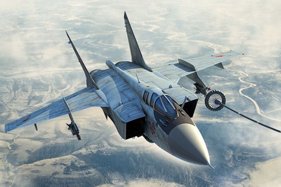 Buildable model MiG-31B/BM Foxhound детальное изображение Самолеты 1/48 Самолеты