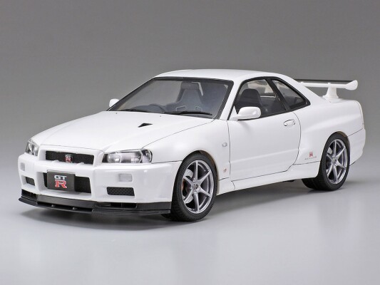 Scale model 1/24 Car Nissan Skyline GT-R (R34) - V.spec II Tamiya 24258 детальное изображение Автомобили 1/24 Автомобили