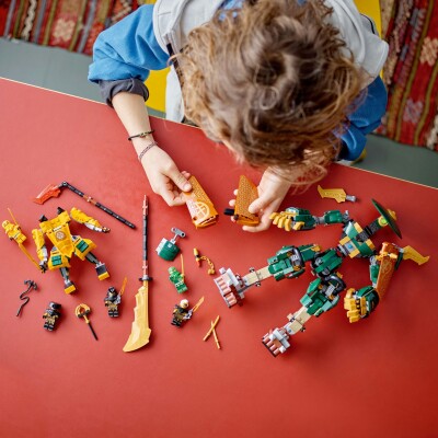 Конструктор LEGO NINJAGO Командные роботы ниндзя Ллойда и Арин 71794 детальное изображение NINJAGO Lego