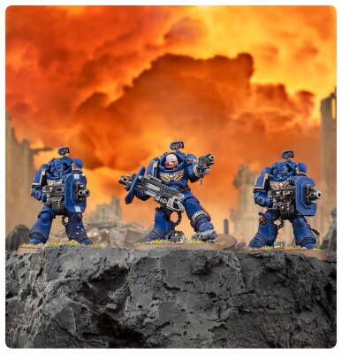 Игровой набор Warhammer 40000 - SPACE MARINES: ERADICATOR SQUAD WITH HEAVY BOLTERS детальное изображение Ультрамарины Космические Десантники