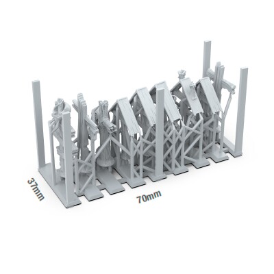 Набір 1/35 Дерев'яні хрести - Елементи основи (3D-друк / 9 шт.) AK-Interactive AKBIT0031 детальное изображение Наборы деталировки Диорамы