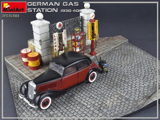 GERMAN GAS STATION 1930-40s детальное изображение Строения 1/35 Диорамы
