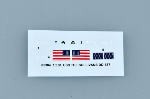 USS The Sullivans DD-537 детальное изображение Флот 1/350 Флот