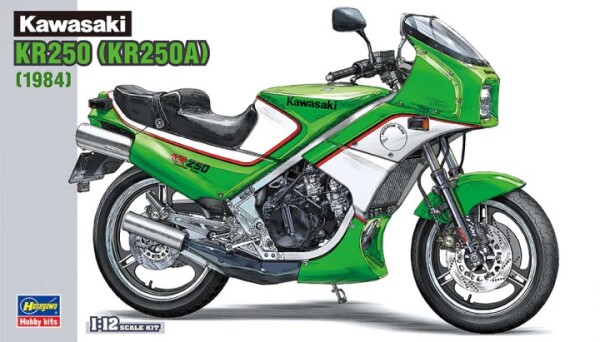 Збірна модель 1/12 Мотоцикл Kawasaki KR250 (KR250A) (1984) Hasegawa 21512 детальное изображение Мотоциклы Гражданская техника