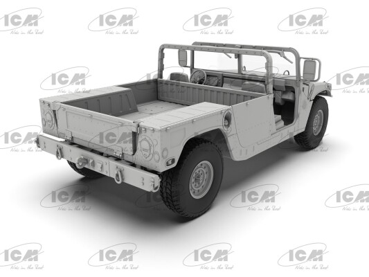 Збірна модель 1/35 Бронеавтомобіль Humvee M1097A2 ICM 35435 детальное изображение Автомобили 1/35 Автомобили