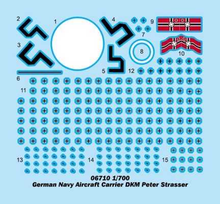 German Navy Aircraft Carrier DKM Peter Strasser детальное изображение Флот 1/700 Флот