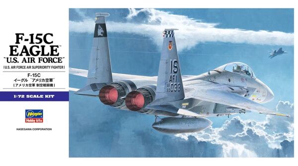 Збірна модель літака F-15C EAGLE &quot;ВПС США&quot; E13 1:72 детальное изображение Самолеты 1/72 Самолеты