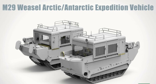 Scale model 1/35 Amphibious transporter for Arctic/Antarctic expeditions M29 Wiesel Takom 2193 детальное изображение Бронетехника 1/35 Бронетехника