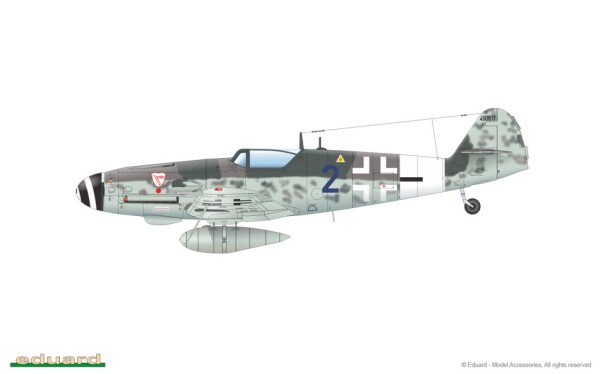 Сборная модель 1/48 Самолет Bf 109G-10 ERLA Эдуард 84174 детальное изображение Самолеты 1/48 Самолеты