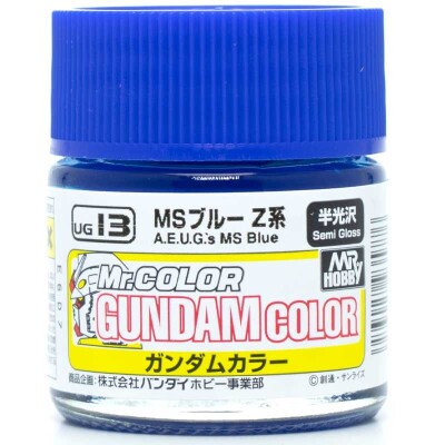 Акриловая краска на нитро основе Gundam Color (10ml) Blue Z / Синий Mr.Color UG13 детальное изображение Акриловые краски Краски