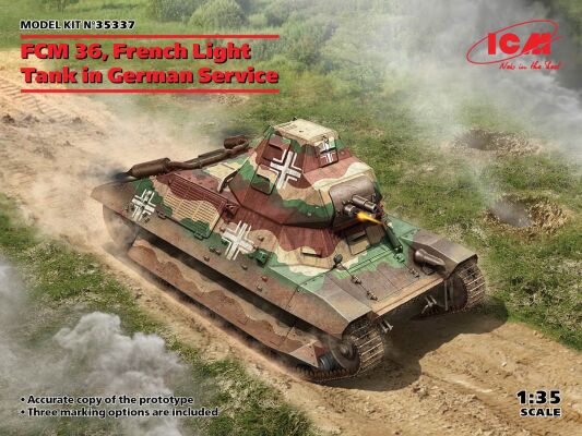 FCM 36 French Light Tank in German Service детальное изображение Бронетехника 1/35 Бронетехника