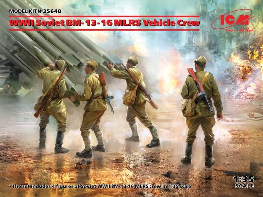 preview WWII Soviet BM-13-16 MLRS Vehicle Crew - Советский экипаж  времен Второй мировой войны БМ-13-16