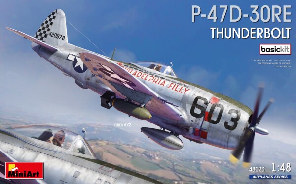 Збірна модель 1/48 Літак P-47D-30RE Thunderbolt BASIC KIT MiniArt 48023 детальное изображение Самолеты 1/48 Самолеты