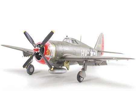 Збірна модель 1/48 Винищувач P-47D &quot;Thunderbolt&quot; 'RAZORBACK' Tamiya 61086 детальное изображение Самолеты 1/48 Самолеты