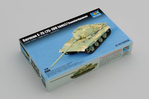 Збірна модель 1/72 німецький танк E-75 (75-100 тонн) Standardpanzer Trumpeter 07125 детальное изображение Бронетехника 1/72 Бронетехника