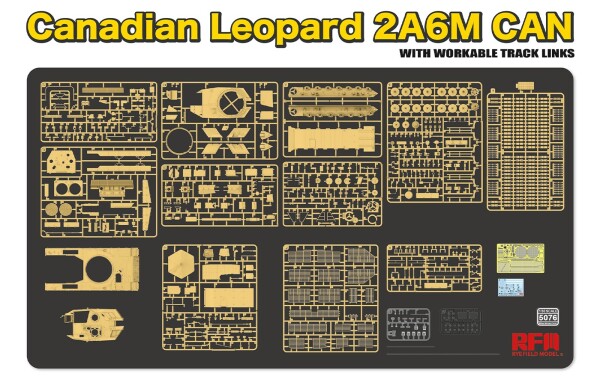 Збірна модель 1/35 Канадський танк Leopard 2A6M CAN RFM RM-5076 детальное изображение Бронетехника 1/35 Бронетехника