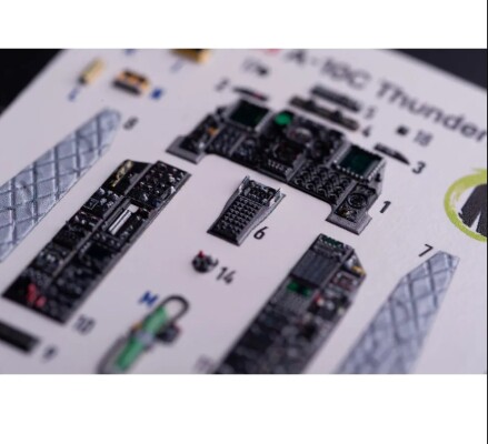 A-10 C Thunderbolt II 3D декаль інтер'єр для комплекту GWH 1/48 KELIK K48133 детальное изображение 3D Декали Афтермаркет