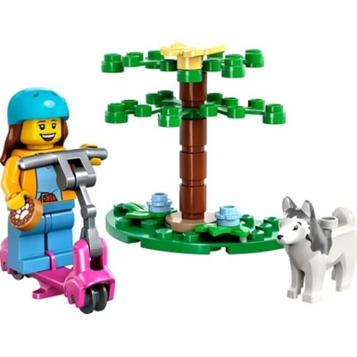 Constructor LEGO City Dog park and scooter 30639 детальное изображение City Lego