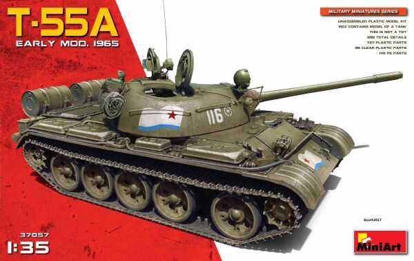 &gt;
  Т-55А ранньої
  модифікації 1965 детальное изображение Бронетехника 1/35 Бронетехника