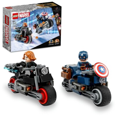 Конструктор LEGO Мотоцикли Чорної Вдови та Капітана Америка Super Heroes 76260 детальное изображение Marvel Lego