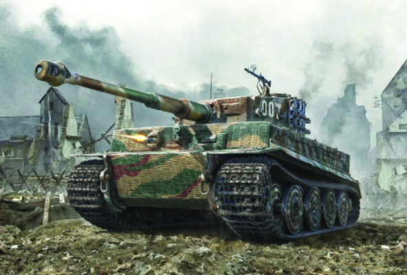 Сборная модель 1/35 танк Pz.Kpfw. VI ТИГР I Ausf. E (Позднее произсводство) Италери 6754 детальное изображение Бронетехника 1/35 Бронетехника