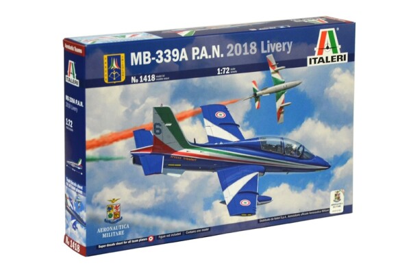 Сборная модель 1/72 Самолет MB-339A P.A.N. 2018 Livery Italeri 1418 детальное изображение Самолеты 1/72 Самолеты