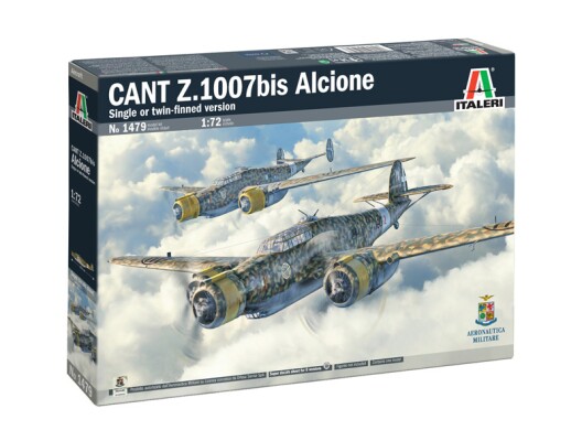 Сборная модель 1/72 Самолет CANT Z.1007bis Alcione Livery Italeri 1479 детальное изображение Самолеты 1/72 Самолеты