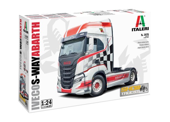 Збірна модель 1/24 Вантажний автомобіль / тягач Iveco S-Way Abarth Italeri 3976 детальное изображение Грузовики / прицепы Гражданская техника