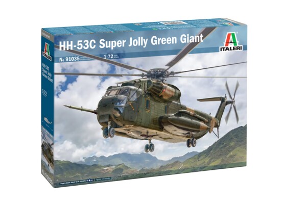 Сборная модель 1/72 Вертолет HH-53C Super Jolly Green Giant Italeri 91035 детальное изображение Вертолеты 1/72 Вертолеты