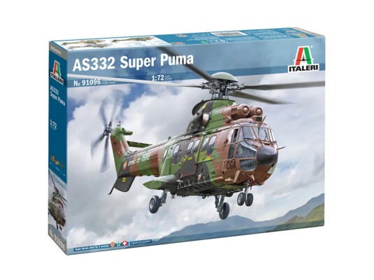 Сборная модель 1/72 Вертолет AS332 Super Puma Italeri 91096 детальное изображение Вертолеты 1/72 Вертолеты