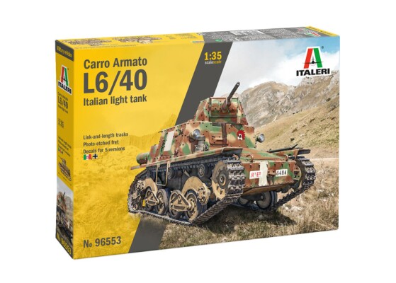 Збірна модель 1/35 Танк Carro Armato L6/40 Italeri 96553 детальное изображение Бронетехника 1/35 Бронетехника