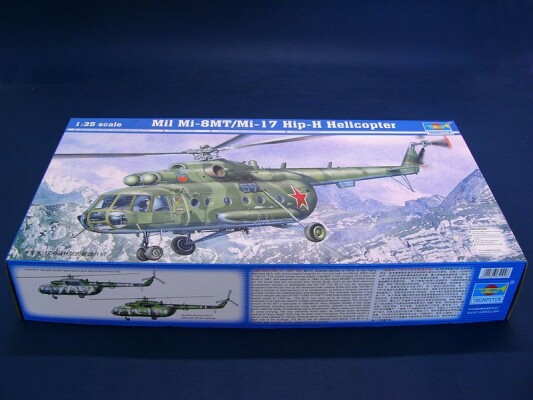 Scale model 1/35 Helicopter Mi-17 Hip-H Trumpeter 05102 детальное изображение Вертолеты 1/35 Вертолеты